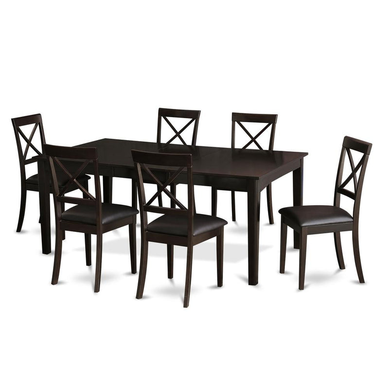 7  Pc  Dining  room  set-Dinette  Table  with  Leaf  and  6  Dinette  Chairs.