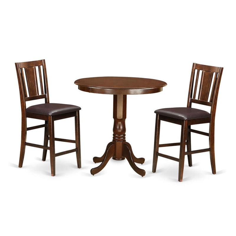 3  Pc  counter  height  set-  high  Table  and  2  Dining  Chairs