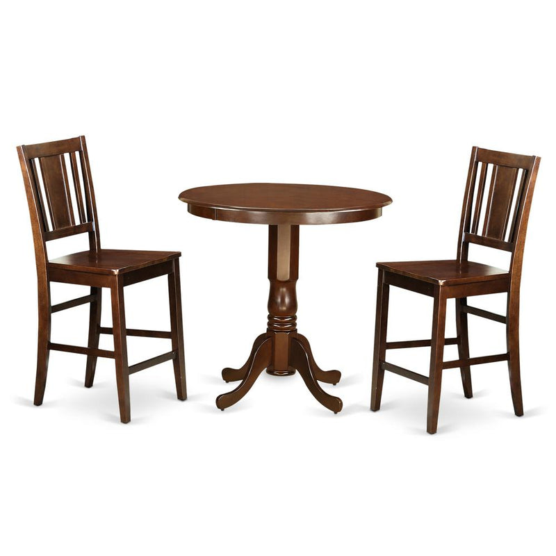 3  Pc  pub  Table  set  -  Dinette  Table  and  2  counter  height  Dining  chair.