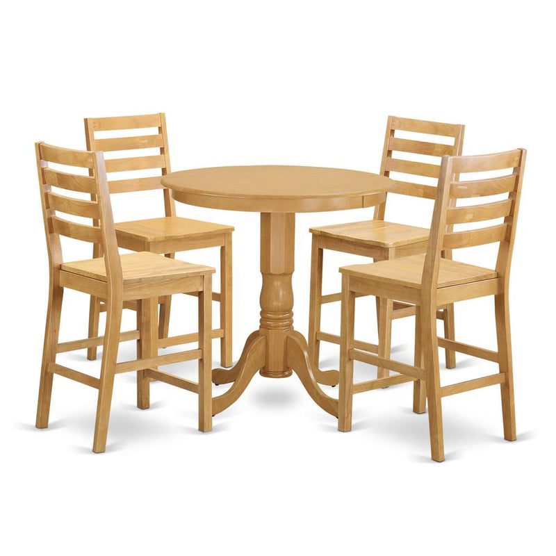 5  PC  Dining  counter  height  set-pub  Table  and  4  Dining  Chairs.