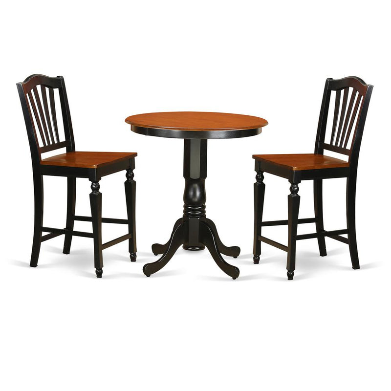 3  Pc  counter  height  Dining  set-pub  Table  and  2  Dining  Chairs.