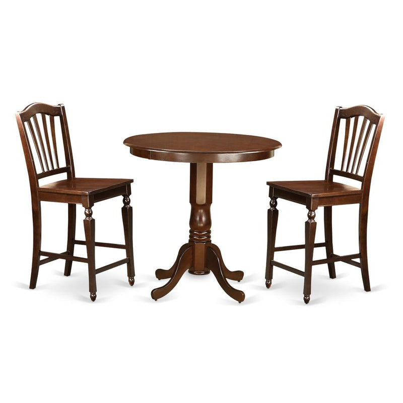 3  PC  counter  height  set-pub  Table  and  2  counter  height  Dining  chair