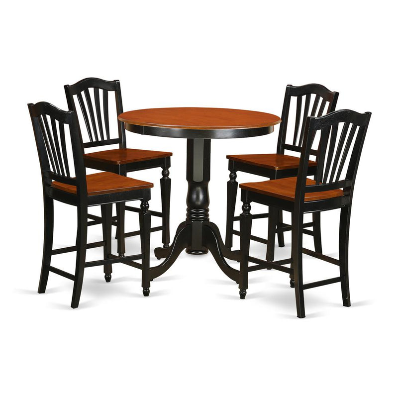 5  Pc  counter  height  Table  and  chair  set-pub  Table  and  4  Dining  Chairs