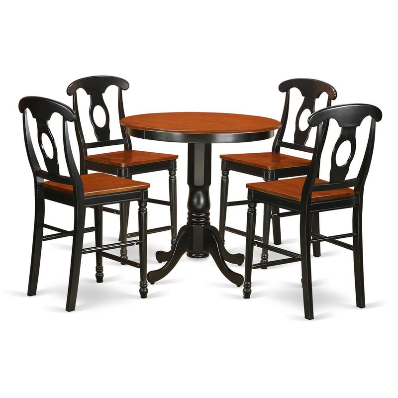 5  Pc  counter  height  set  -  high  Table  and  4  Kitchen  Dining  Chairs.