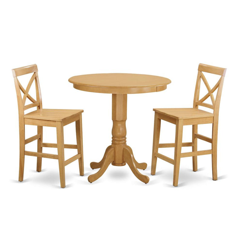 3  Pc  Dining  counter  height  set  -  Dining  Table  and  2  bar  stools.