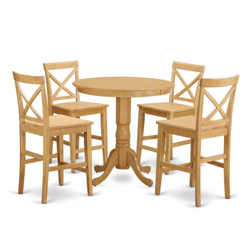 5  Pc  counter  height  Dining  room  set  -  high  top  Table  and  4  Kitchen  Chairs.