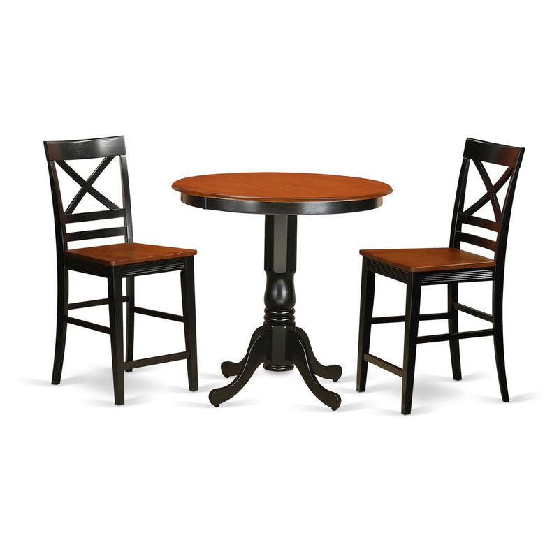 3  Pc  Dining  counter  height  set-pub  Table  and  2  Kitchen  bar  stool