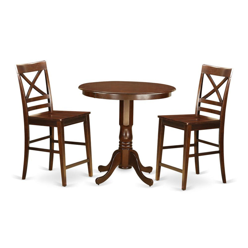 3  Pc  Dining  counter  height  set  -  high  Table  and  2  Dining  Chairs.