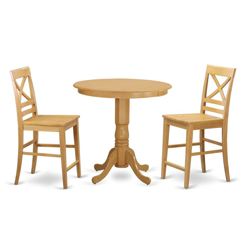 3  Pc  counter  height  Dining  room  set  -  high  Table  and  2  counter  height  stool.