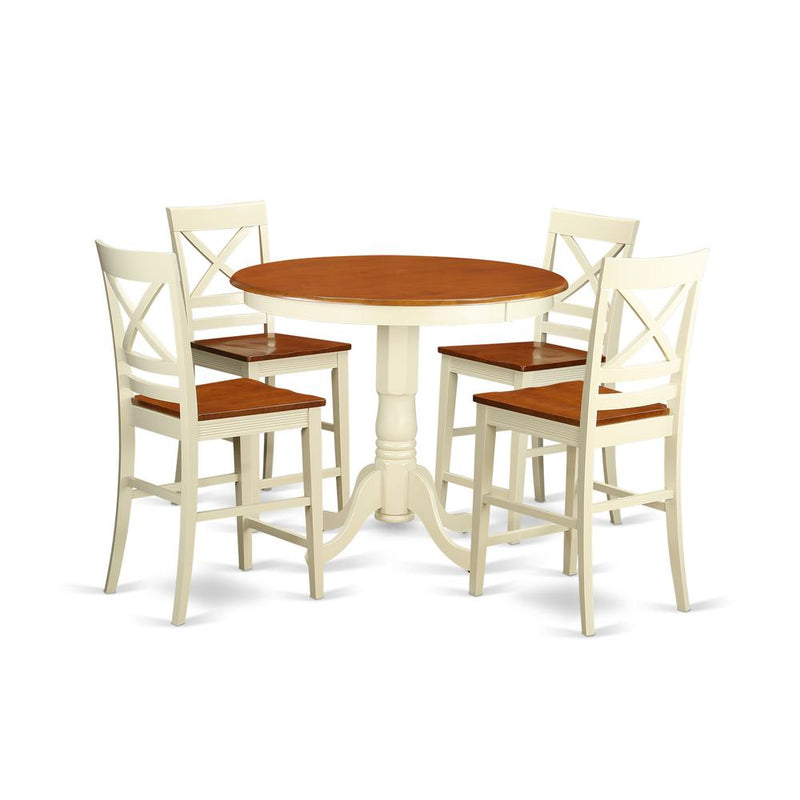 5  Pc  counter  height  Dining  room  set-pub  Table  and  4  counter  height  Chairs