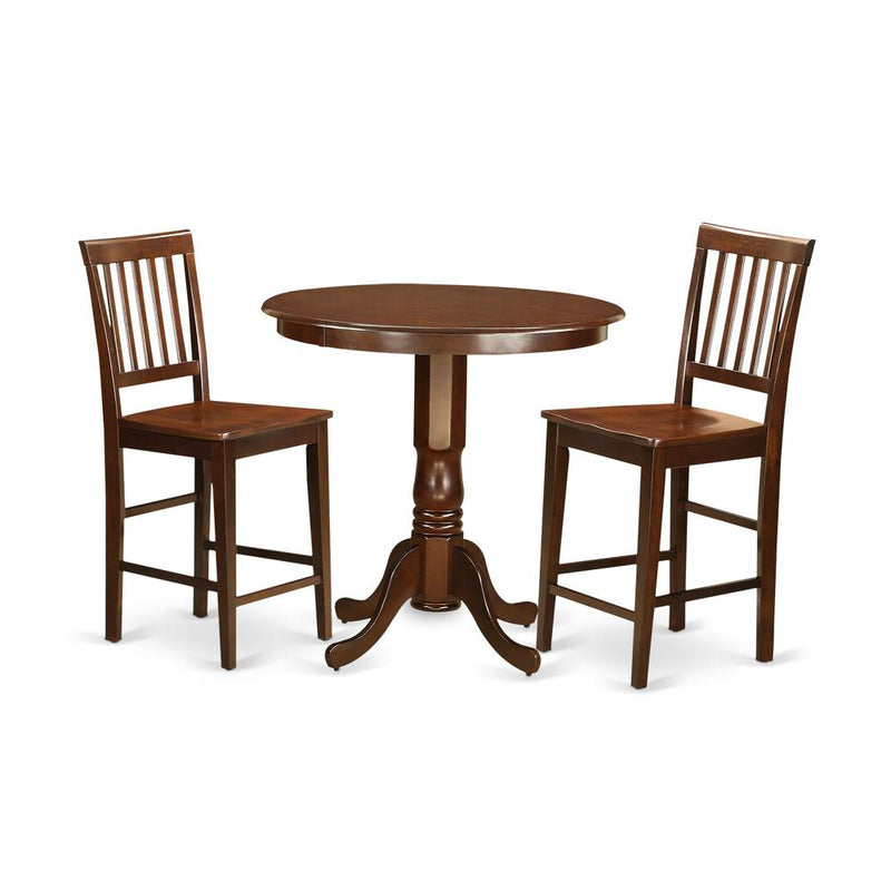 3  Pc  Dining  counter  height  set  -  high  top  Table  and  2  Dining  Chairs.