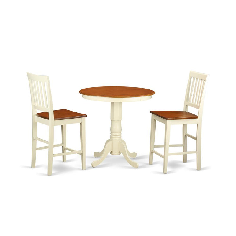 3  Pc  counter  height  Dining  set-counter  height  Table  and  2  Kitchen  Chairs