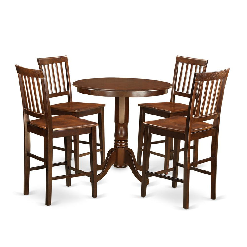 5  Pc  Dining  counter  height  set-pub  Table  and  4  Dining  Chairs.