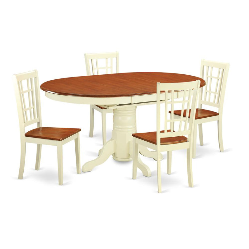 5  PcKitchen  Table  set  for  4-Dining  Table  and  4  Kitchen  Dining  Chairs