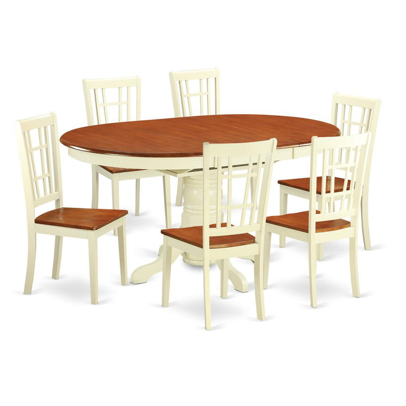 7  PC  Dining  room  set  -Small  Kitchen  Table  and  6  Dining  Chairs