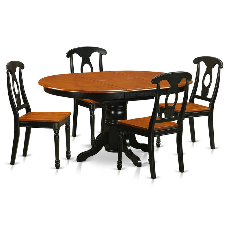 5  Pc  Dining  room  set-Oval  Dining  Table  in  conjuction  with  4  Dining  Chairs.