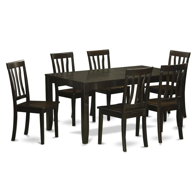 7  Pc  Dining  room  set  for  6-Dining  Table  with  Leaf  and  6  Kitchen  Dining  Chairs