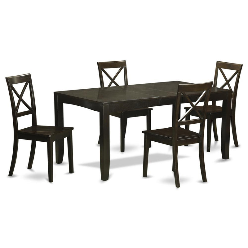 5  Pc  Dining  set-Table  with  Leaf  Plus  4  Dining  Chairs