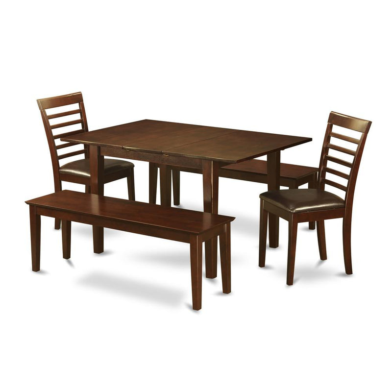 5  Pc  dinette  set-small  Dining  Tables  and  2  Dining  Chairs  and  2  Benches