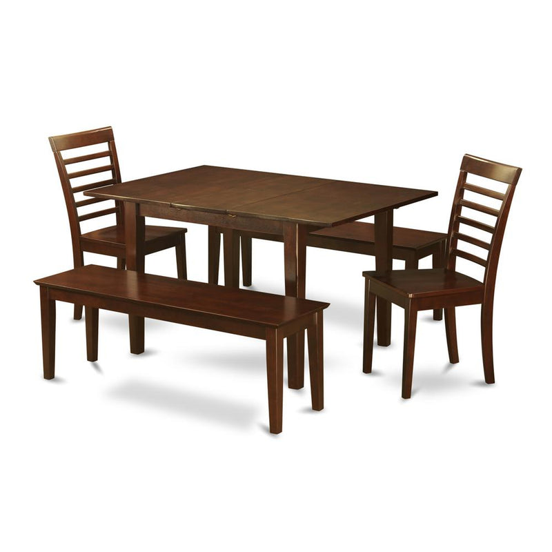 5  Pc  small  Kitchen  Table  set-small  Tables  and  2  Kitchen  Chairs  and  2  Benches