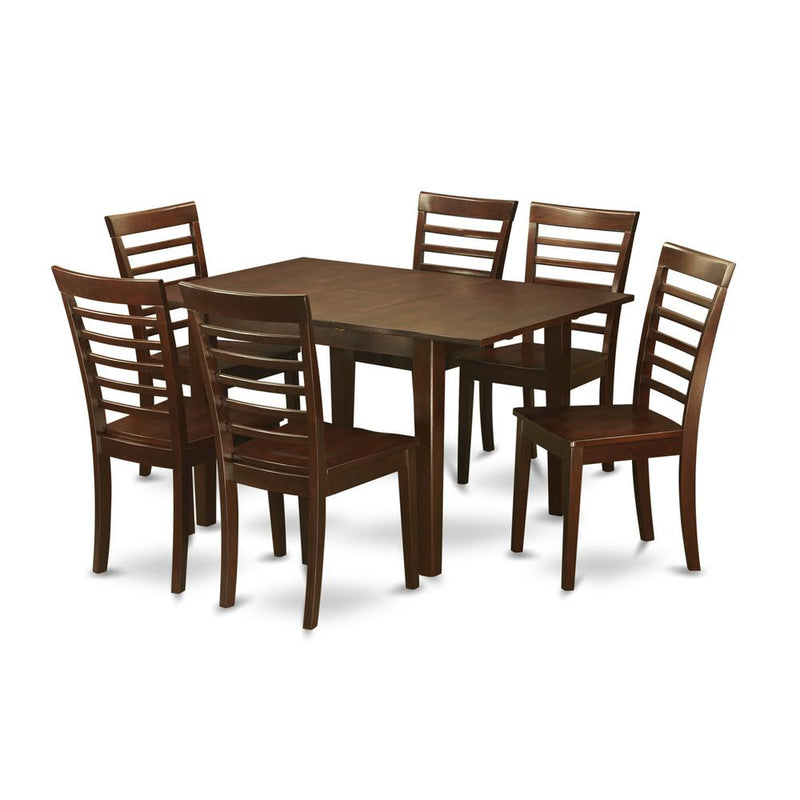 7  Pc  dinette  set  for  small  spaces-Kitchen  Table  and  6  Chairs  for  Dining  room