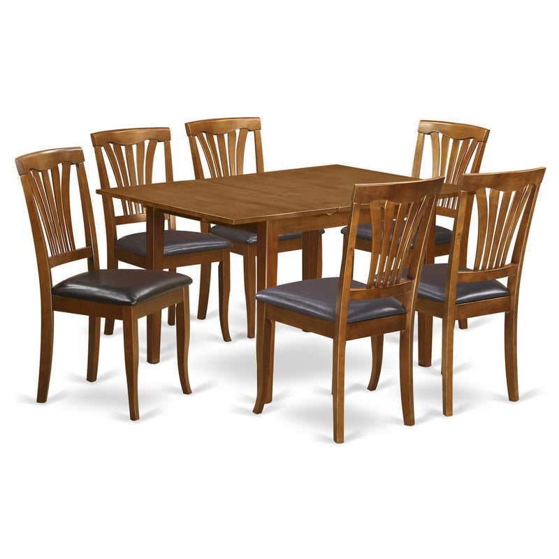 7  Pc  dinette  set  for  small  spaces-Kitchen  Tables  and  6  Dining  Chairs