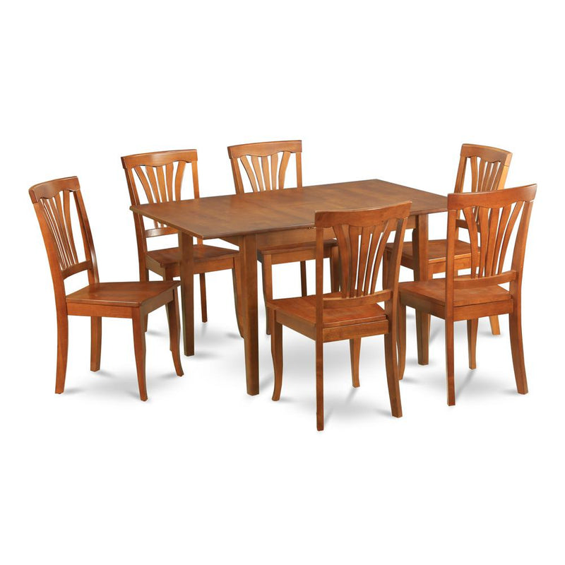 7  Pc  Kitchen  nook  Dining  set-small  Dining  Tables  and  6  Kitchen  Chairs