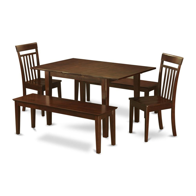 5  Pc  dinette  set  for  small  spaces-Tables  and  2  Chairs  for  Dining  room  and  2  Benches