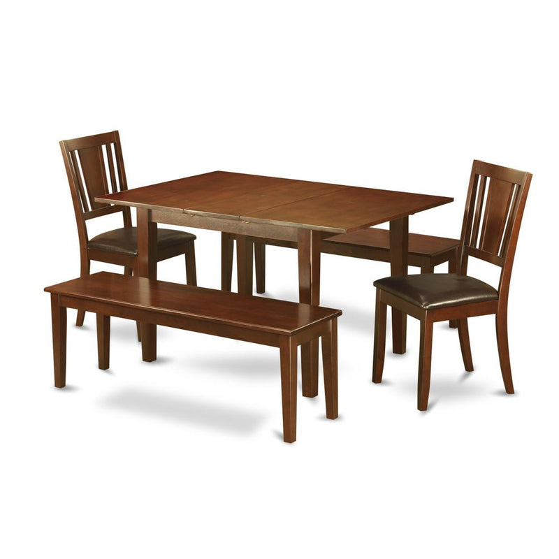 5  Pc  Kitchen  dinette  set-small  Dining  Tables  plus  2  Dining  Chairs  and  2  Benches