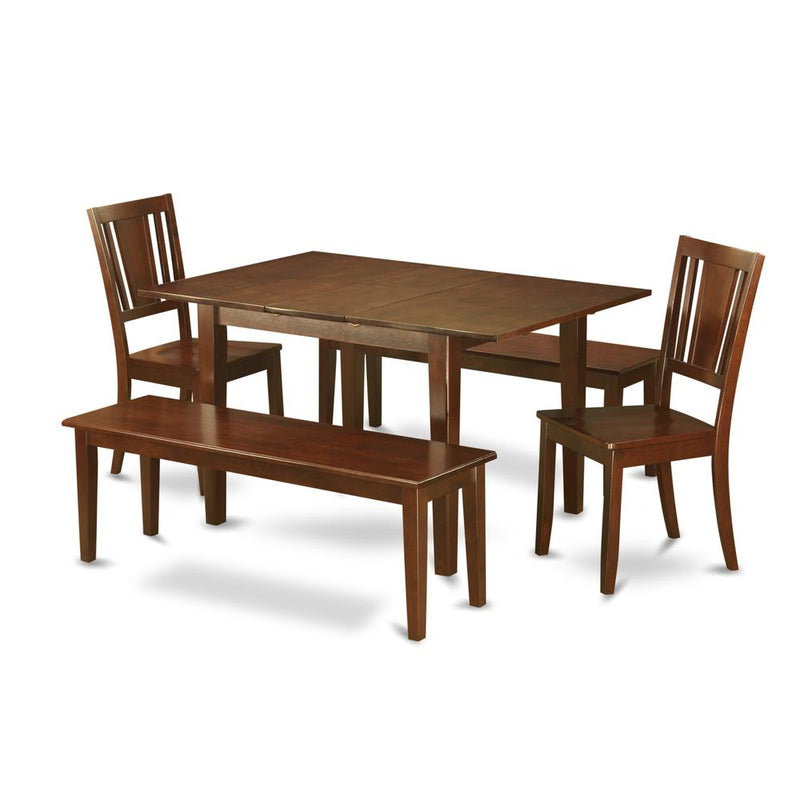 5  Pc  dinette  set  for  small  spaces-Tables  2  Dining  Chairs  and  2  Benches