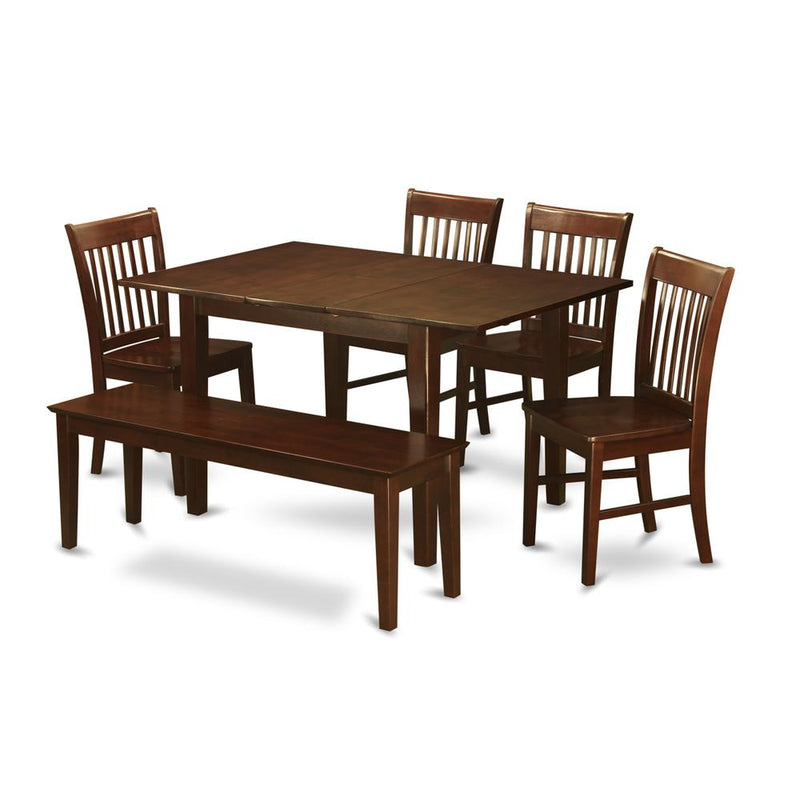 6  Pc  small  Kitchen  Table  set-  Tables  and  4  Dining  Chairs  and  Dining  Bench