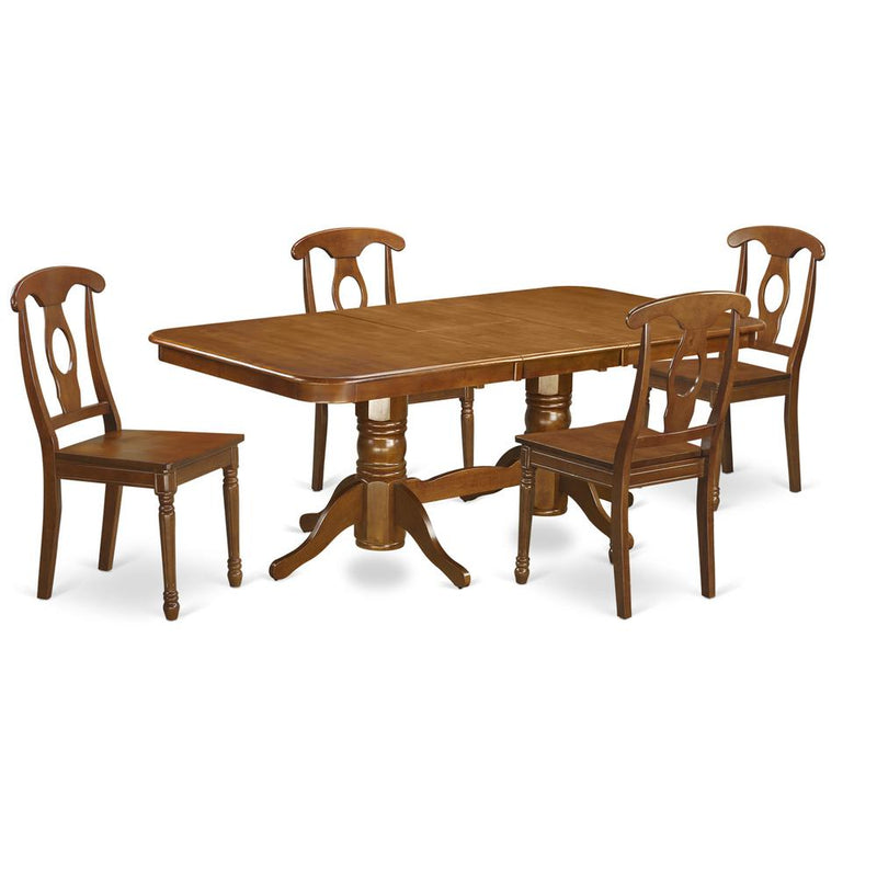 5  Pc  Dining  set  Dining  Table  and  chair  set  having  rectangular  Table  with  Leaf  and  4  Dining  Chairs.