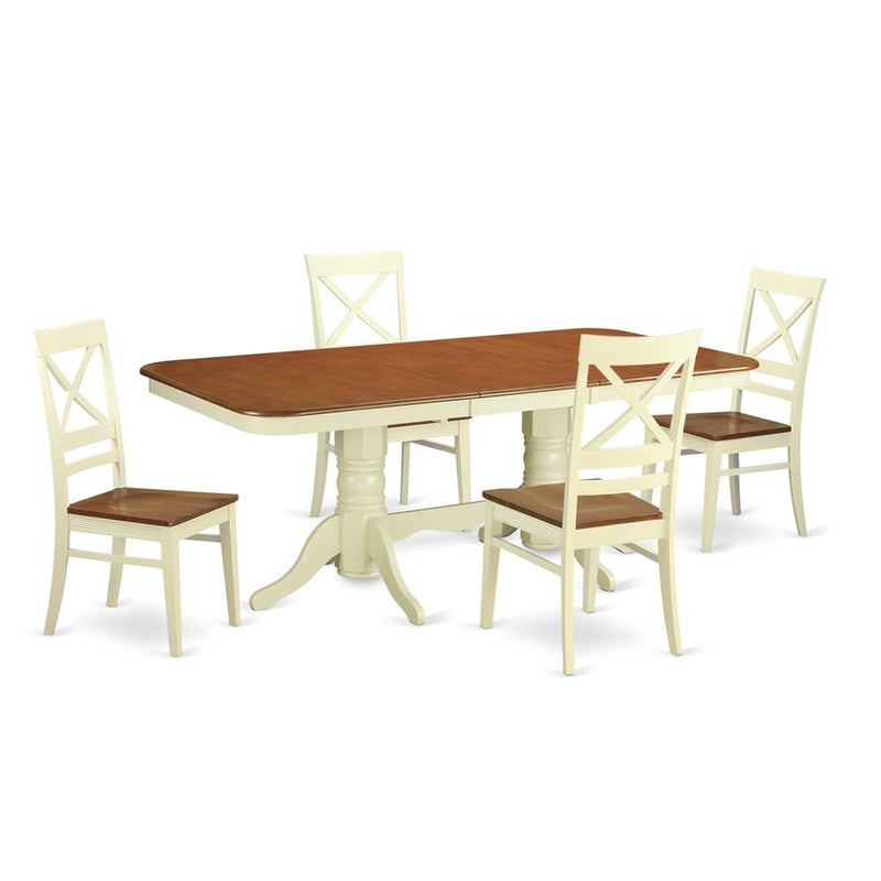 5  PC  dinette  set  for  4-Dinette  Table  and  4  dinette  Chairs