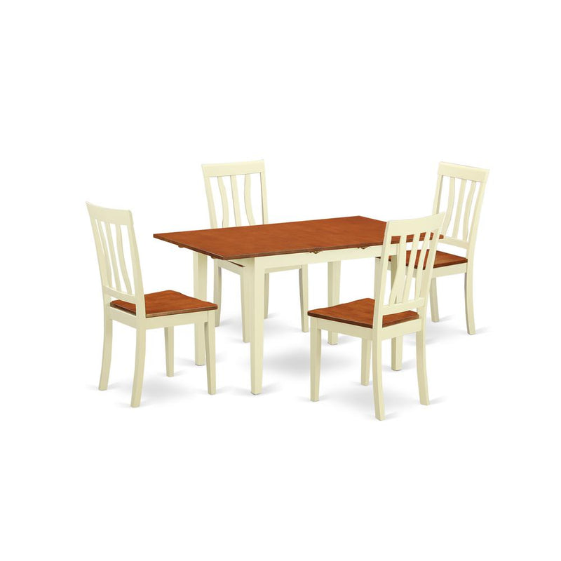 5  PcKitchen  dinette  set  -  Dinette  Table  and  4  Dining  Chairs