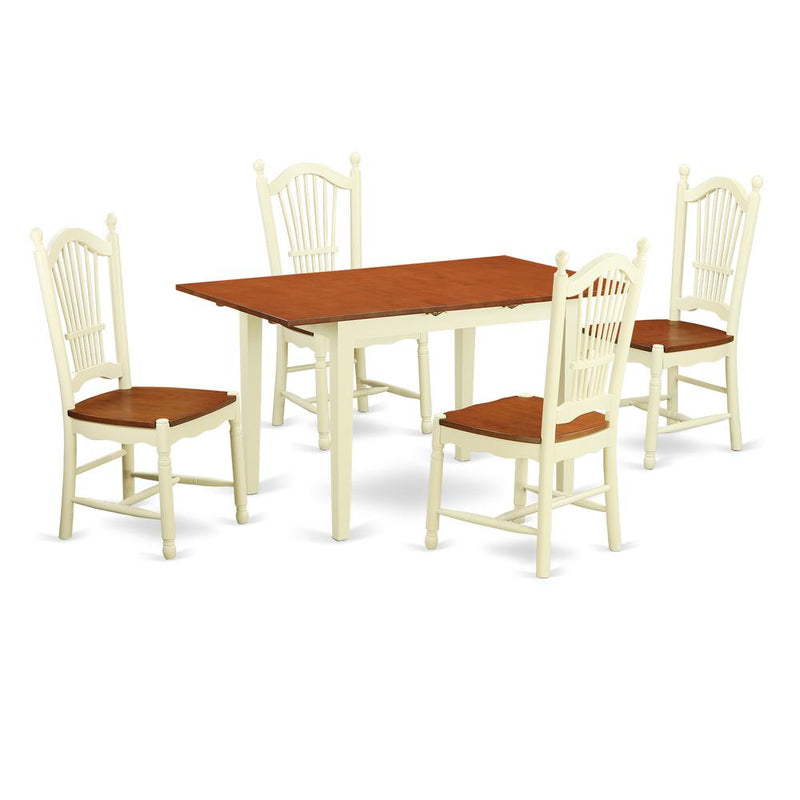 5  Pc  dinette  set  -  Dinette  Table  and  4  dinette  Chairs