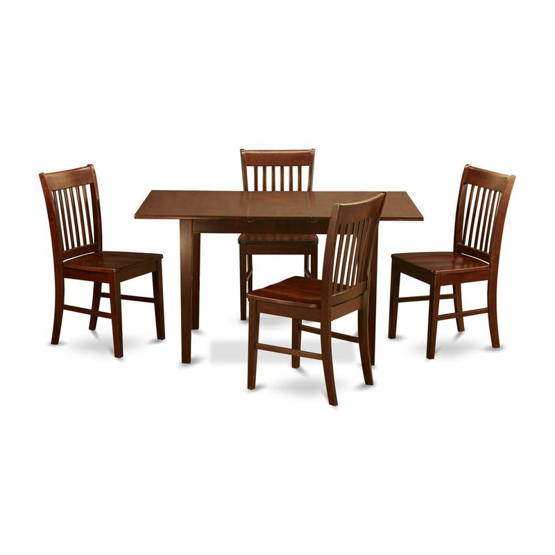 5  Pc  small  Kitchen  Table  set-  Table  with  a  12in  leaf  and  4  Dining  Chairs