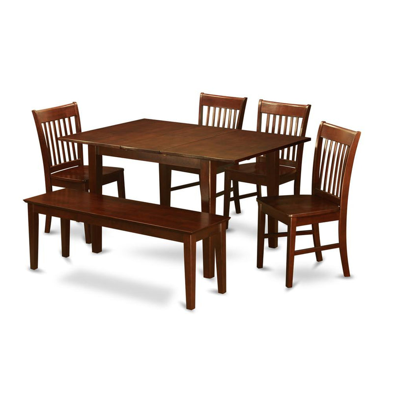 6  Pc  dinette  set  -  Table  and  4  Dining  Table  Chairs  for  Dining  room  and  Bench