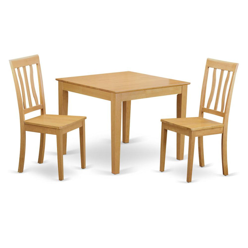 3  Pc  small  Kitchen  Table  and  Chairs  set  -square  Kitchen  Table  and  2  Dining  Chairs