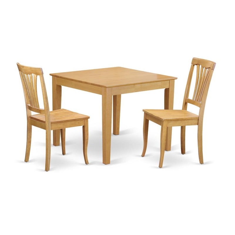 3  Pc  small  Kitchen  Table  set  -square  Table  and  2  Dining  Chairs