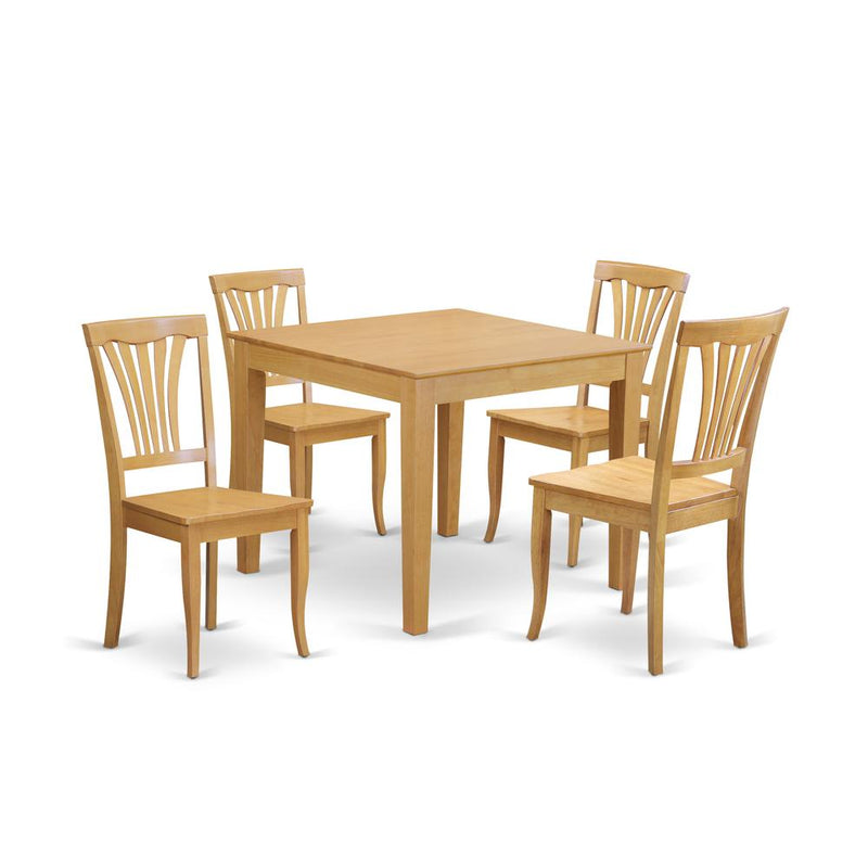 5  Pc  small  Kitchen  Table  and  Chairs  set  -square  Dinette  Table  and  4  Kitchen  Chairs