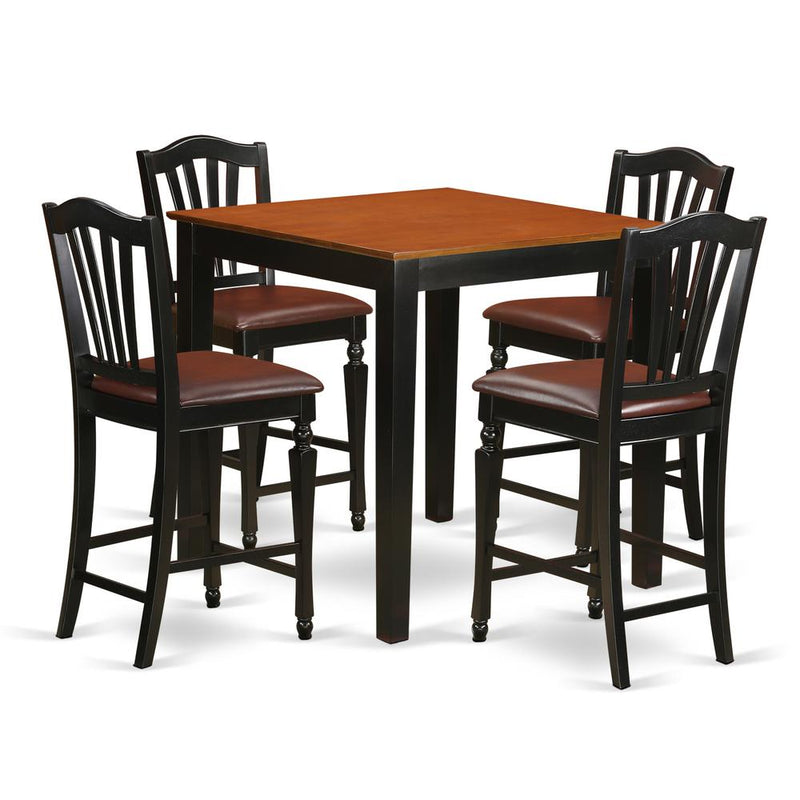 5  Pc  counter  height  Kitchen  table  set  -  Kitchen  dinette  Table  and  4  Kitchen  Dining  chair.