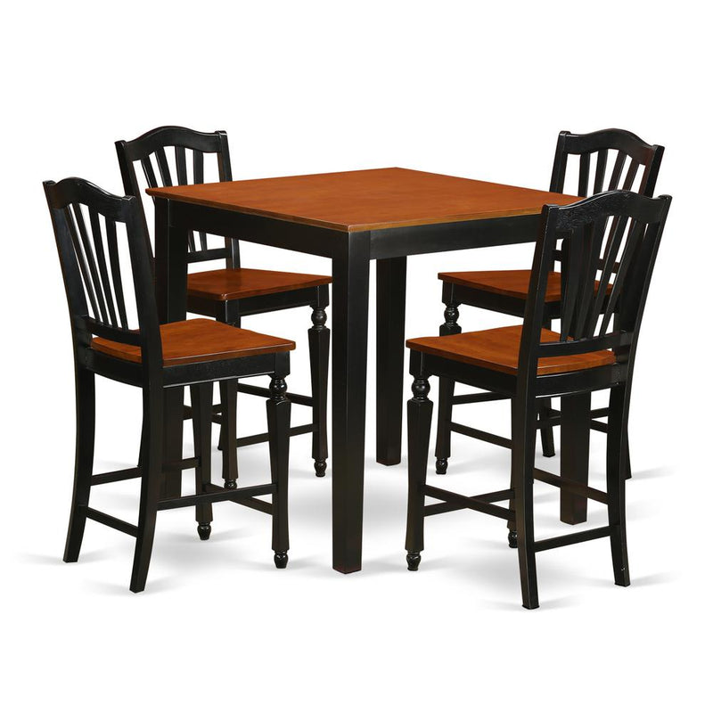 5  PC  counter  height  pub  set-pub  Table  and  4  bar  stools