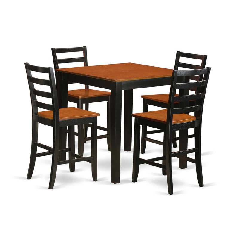 5  PC  counter  height  pub  set  -  counter  height  Table  and  4  Kitchen  Dining  Chairs.