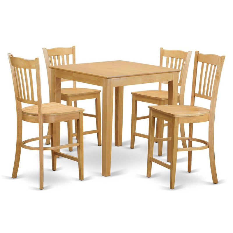 5  Pc  pub  Table  set  -  high  top  Table  and  4  counter  height  stool.