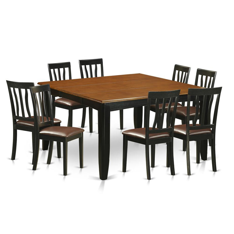 9  Pc  Dining  room  set-Dining  Table  and  8  Wood  Dining  Chairs