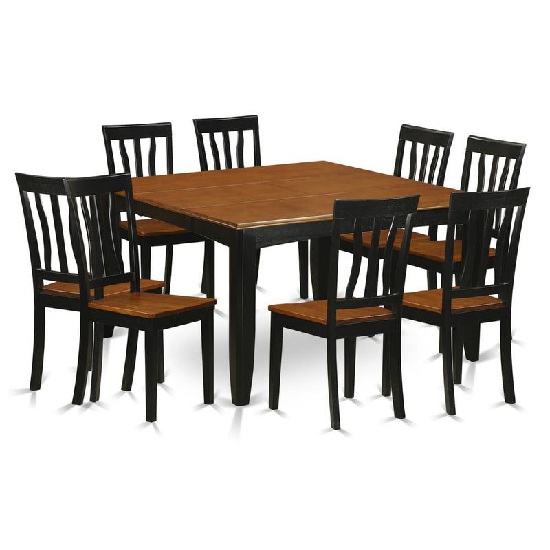 9  Pc  Dining  room  set-Dining  Table  and  8  Wood  Dining  Chairs