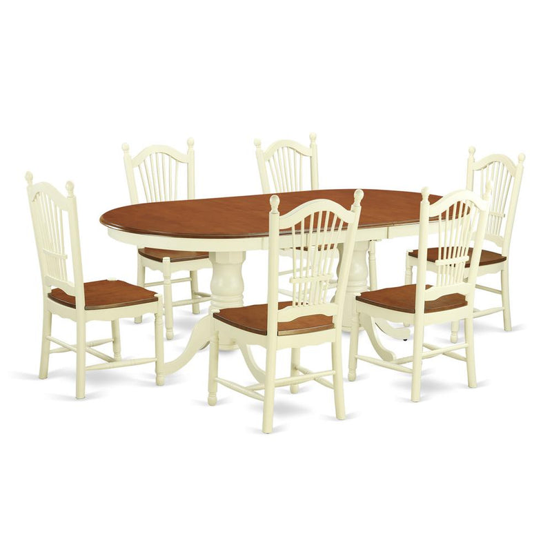 7  Pc  Dining  room  set  for  6-Dining  Table  and  6  Kitchen  Chairs