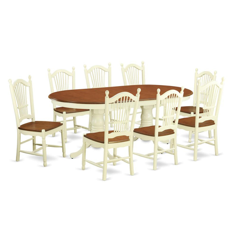 9  Pc  Dining  room  set  -Kitchen  dinette  Table  and  8  Dining  Chairs