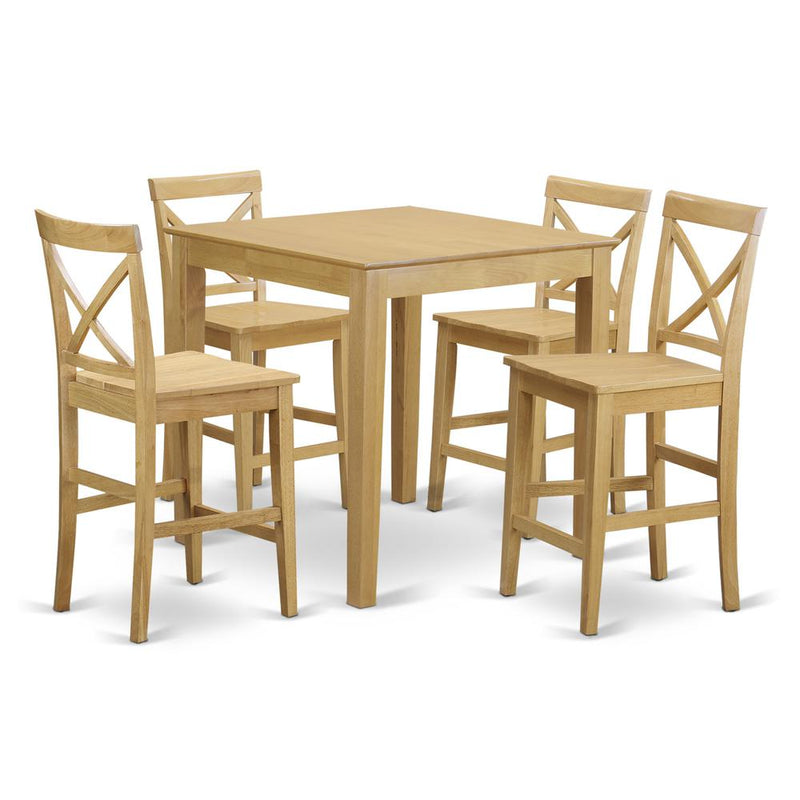 5  PC  Counter  height  Table-gathering  Table  and  4  Stools