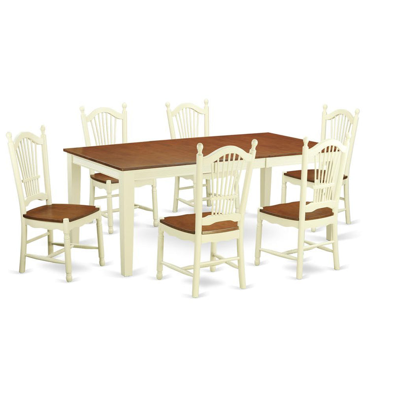 7  PcKitchen  Table  set  for  6-Small  Kitchen  Table  and  6  Kitchen  Chairs